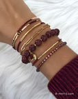 Armbandenset Burgundy