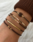 Armbandenset Dark Brown