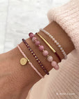 Armbandenset Pink & Bordeaux