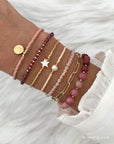 Armbandenset Pink & Bordeaux 2