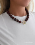Bubble ketting bordeaux