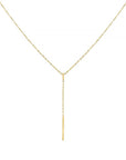 Little Bar Y-necklace - Goud