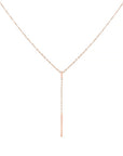 Little Bar Y-necklace - Rosegoud
