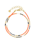 Delicate Wrap Bracelet - Bright Orange