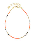 Delicate Anklet - Bright Orange