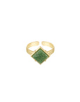 Ring 'Diamond Stone' - Green