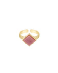 Ring 'Diamond Stone' - Pink