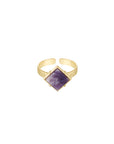 Ring 'Diamond Stone' - Purple