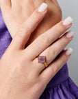 Ring 'Diamond Stone' - Purple
