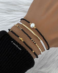 Delicate Bracelet - Black & White