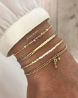 Armbandenset 'White & Natural'
