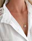 Ketting met aardbeienkwarts hanger