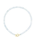 Kralenketting Jade - Lichtblauw