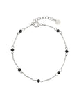 Little Chain & Dots Bracelet - Black