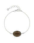 Cocoa Brown Chic Bracelet - Zilver