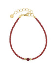Diamond Bracelet - Deep Red