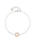 Rosequartz Bracelet - Zilver