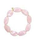 Statement armband kralen - Oudroze
