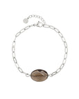 Cocoa Brown Chic Bracelet - Zilver