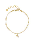 Dainty Duo armband - Champagne - Goudkleur