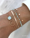 Infinity Bracelet - Mint Amazonite - Roségoudkleur