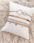 Infinity Bracelet - Mint Amazonite - Roségoudkleur