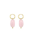 Statement oorbellen kralen - Roze