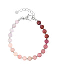 The Essence Bracelet - Pinky Pastel - Zilver