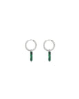 Minimalistic Earrings - Malachite