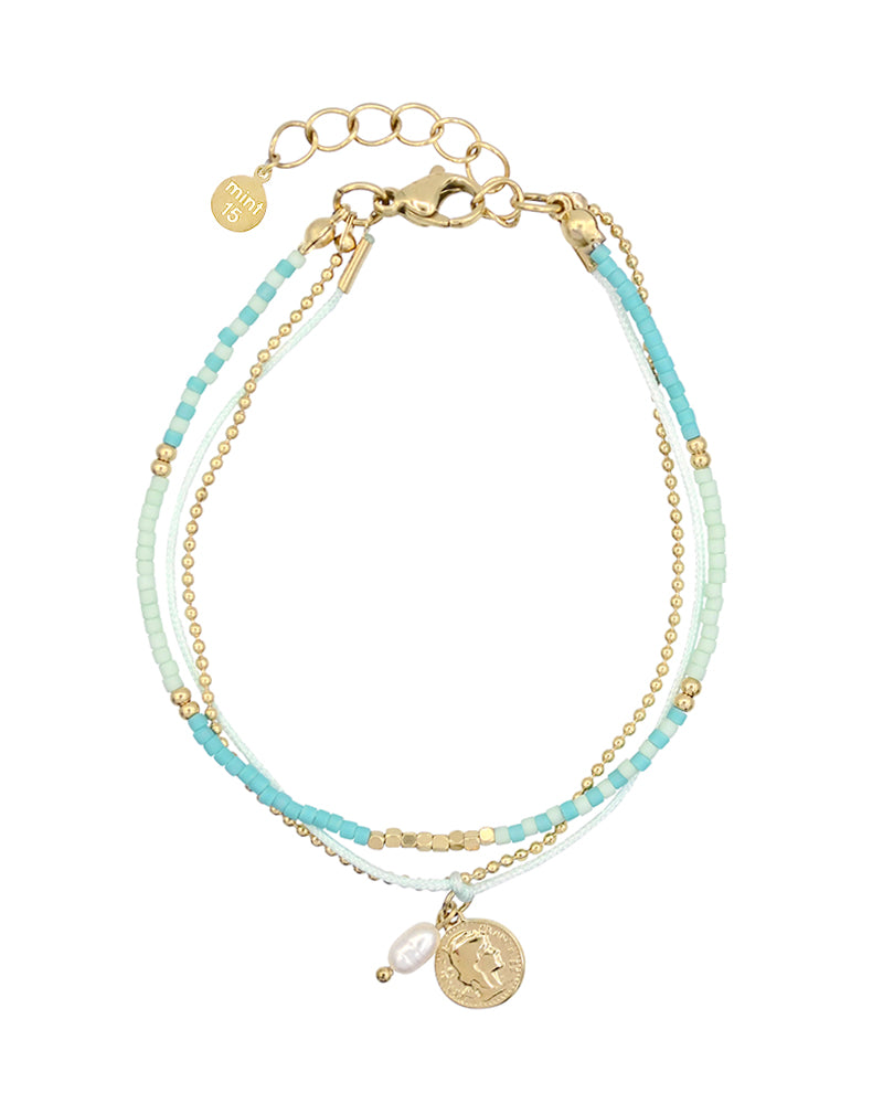 Triple Strand Bracelet 'Caribbean' - Turquoise – Mint15