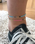 Delicate Anklet - Hot Pink