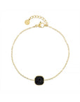 Black Onyx Bracelet - Goud