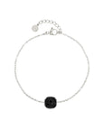 Black Onyx Bracelet - Zilver