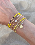 Delicate Wrap Bracelet - Bright Lemon