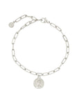 Chain & Coin Bracelet - Zilver