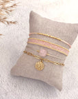 Silk Satin Bracelet - Soft Peach