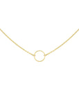 Necklace Infinity Ring - Gold