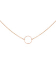 Necklace Infinity Ring - Rose Gold