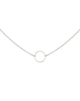 Necklace Infinity Ring - Zilver