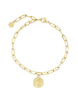 Chain & Coin Bracelet - Goud