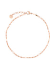 Delicate Chain Anklet - Rosegoud