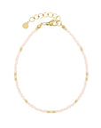 Little Beads Anklet - Soft Pink