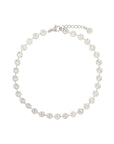 Flower Chain Anklet - Zilver