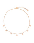 Tiny Coins Anklet - Rosegoud
