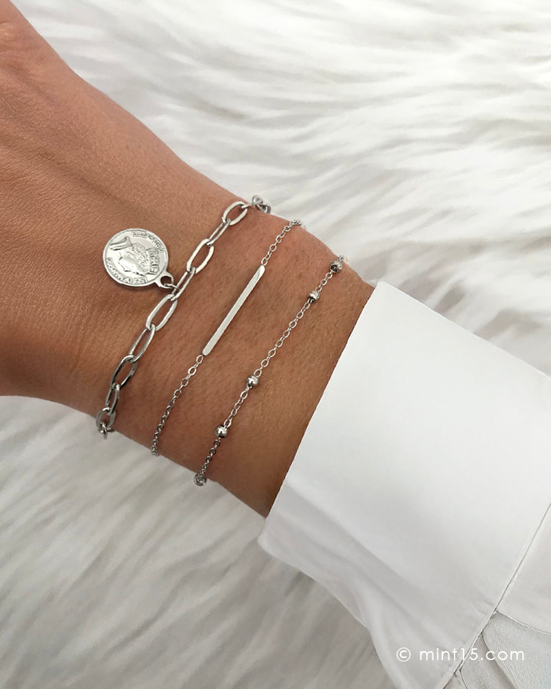 Armbandenset Lovely Basics Part 2 - Zilver