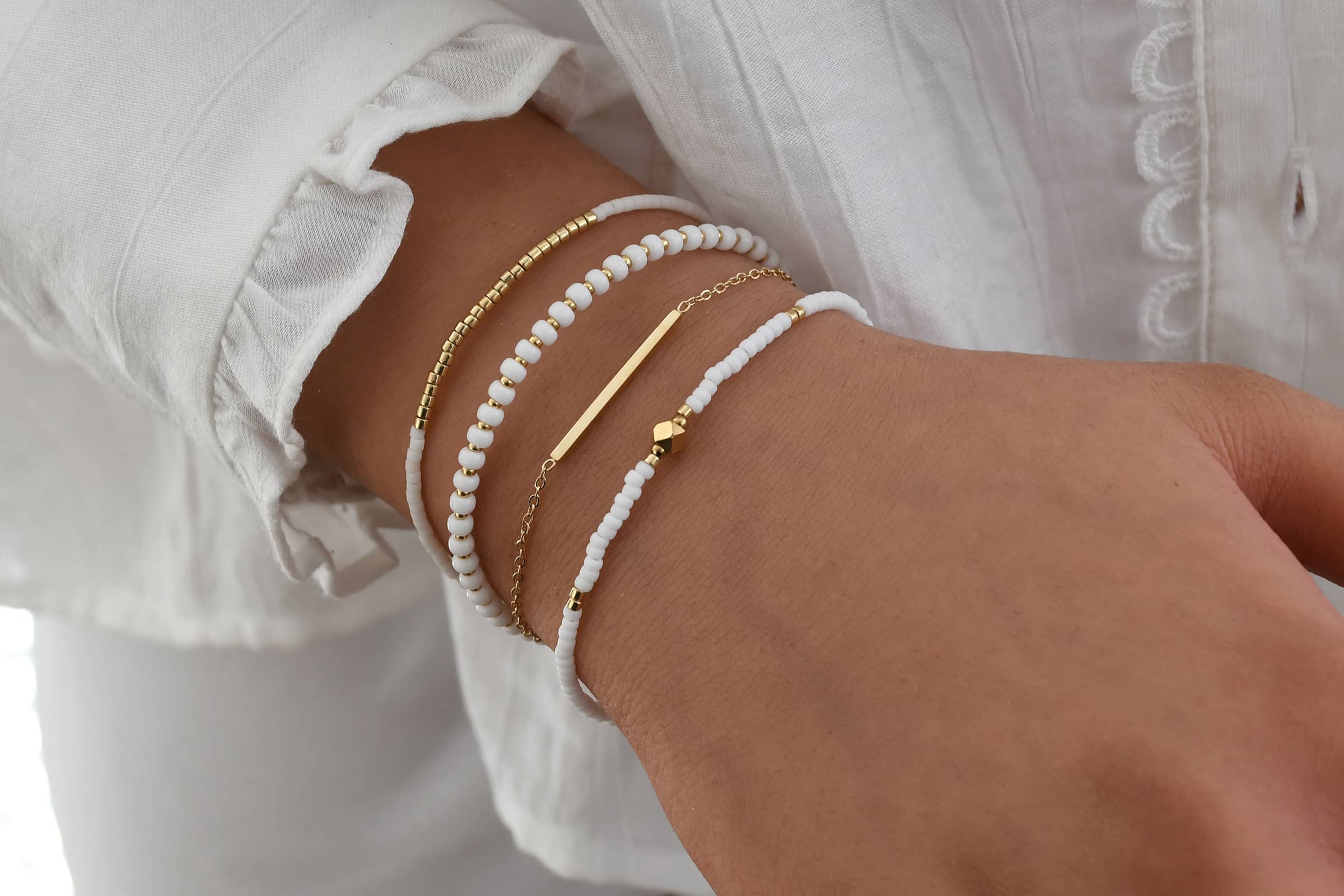 Armbandenset Bright White