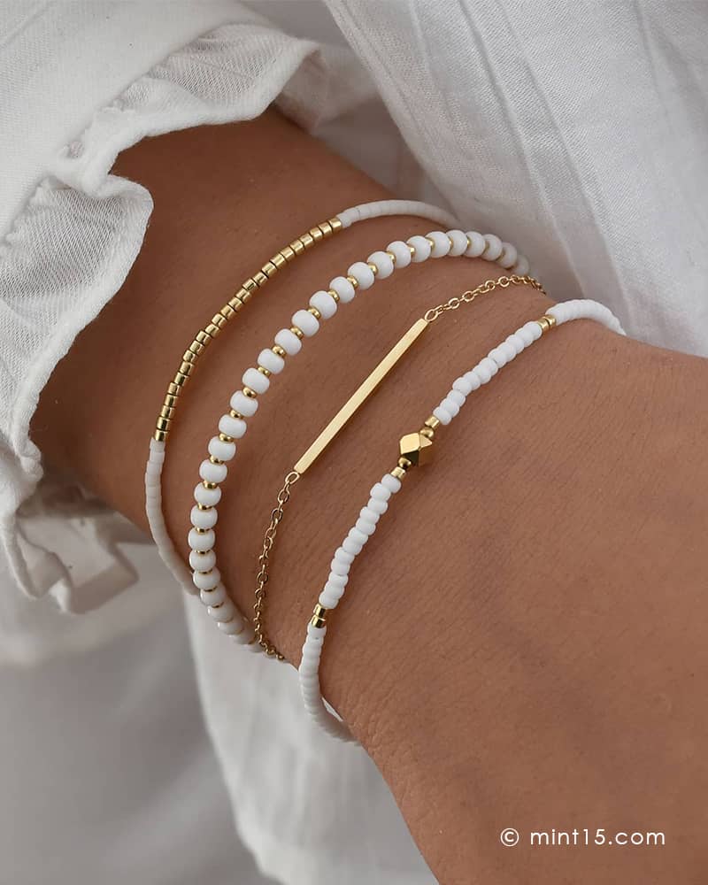 Armbandenset Bright White