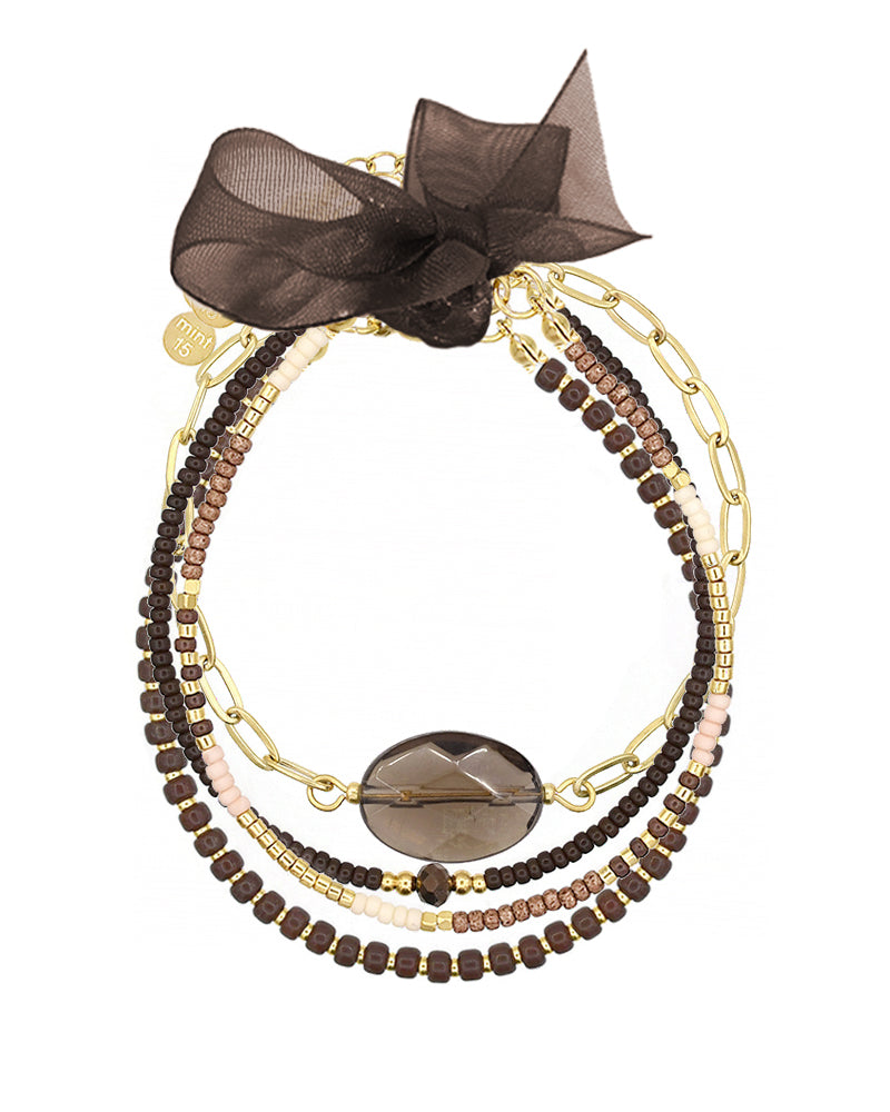 Armbandenset Cocoa Brown Chic