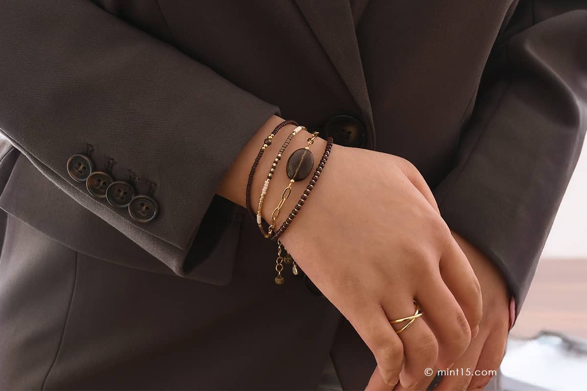 Armbandenset Cocoa Brown Chic