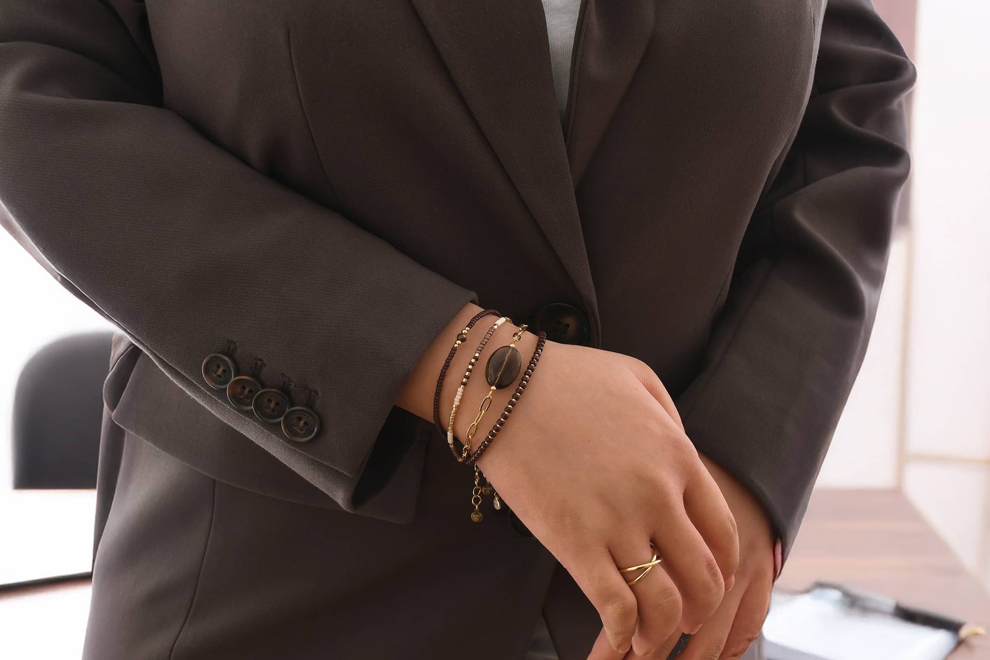 Armbandenset Cocoa Brown Chic